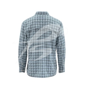 Chemise de pêche à manches longues pour homme SIMS BUG STOPPER, col en V, respirante, séchage rapide, anti-rides, 100% coton - Product Image 3