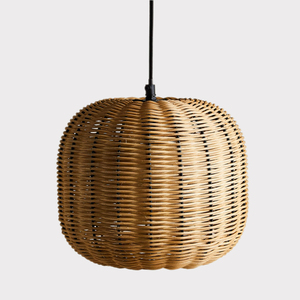 Lustre artisanal antique de luxe du fabricant du Vietnam abat-jour bambou naturel/rotin pendentif transparent européen français - Product Image 1