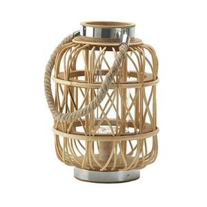 Linterna de mimbre con soporte para Vela, hecha a mano moderna linterna de bambú, novedad - Product Image 4