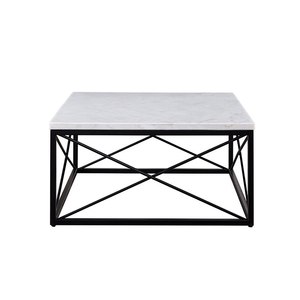 Modern Luxury <b>Square</b> <b>Coffee</b> <b>Table</b> with <b>Marble</b> Top Customized for Living Room Home Hotels Restaurants Hot Selling Furniture - Product Image 2