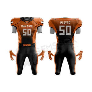 Uniformes personnalisés de football américain respirants à séchage rapide nouveau design ensembles grande taille impression par sublimation en gros - Product Image 6