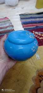 Odyssey Bleu PET Cremaion Urne Style Américain Laiton Fournitures Funéraires - Product Image 4