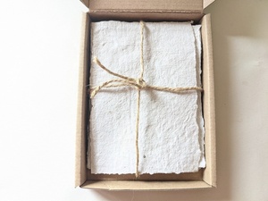 Papier fait main Feuilles écologiques Cartes en papier recyclé Papier fait main pour l'artisanat Feuilles de chiffon en coton au design unique - Product Image 4