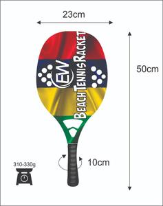 Raquettes de beach tennis sur mesure, raquettes de padel, face en fibre de carbone et verre, poignée en fibre de carbone, poids 320-340g, combinaisons de couleurs et logos. - Product Image 2