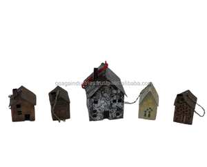 METAL SMALL TRUMPET LEAF TREE <b>SNOWFLAKE</b> ASSORTED HOT SELLING CHRISTMAS HANGING ORNAMENT SET - Product Image 4