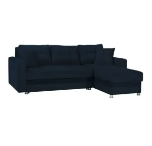 Угловой диван ATALANTA SOFT18, темно-синий, Лидер продаж, высокое качество, современный, роскошный, экономичный, стильный