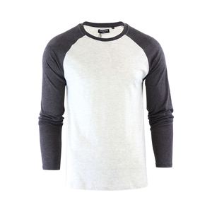 เสื้อยืดคอกลมแขนยาวผู้ชาย ผ้าฝ้าย 100% คุณภาพสูง PIHA SPORTS ทรงปกติ น้ำหนัก 320 กรัม ผ้ากันยับและแห้งเร็ว - Product Image 4