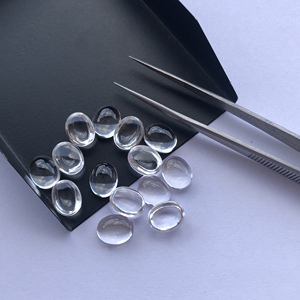 Cabujones Ovalados Lisos de Cuarzo Cristal Natural de 7mm y 9mm, Calibrados, del Fabricante, Mejor Precio de Fábrica en Línea, Alibaba Regular DIY - Product Image 1