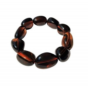 Wholesale 16mm SMOKEY QUARTZ CRUCIBLE CRYSTAL <b>Healing</b> Beaded <b>Bracelets</b> Classic Style Fashion Stranded Accessories AASHIM AGATE - Product Image 2