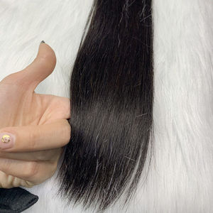 Extensiones de Cabello Remy Virgen Indio Natural Afro de Alta Calidad, 100% Cabello Humano, Tejido de Cabello Liso Sedoso Ondulado, Doble Trama a Máquina - Product Image 4