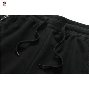 Shorts en coton molletonné pour hommes, vêtements de sport, taille haute, élastique, avec impression de Logo personnalisé, bon marché, Service OEM, 2020 - Product Image 5