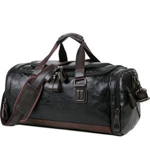 <b>Men</b> <b>Leather</b> Travel <b>Bags</b> Carry on Luggage <b>Men</b> Duffel <b>Bags</b> Handbag Casual Traveling Tote Large Weekend <b>Bag</b> - Product Image 1