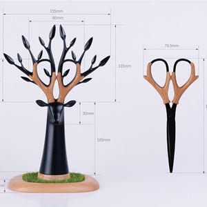 Ciseaux promotionnels de publicité d'ornement de bois de cerf pour le cadeau de coupe de bureau - Product Image 3