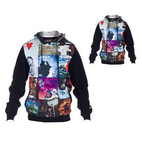 Wholesale Custom XS Size Winter Oversized Pullover Sweatshirt Fleece Lining Embroidered Hoodie Stand Printed Blank Solid - Product Image 2