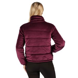 Velour-chaquetas de algodón de manga larga para mujer, cazadora acolchada brillante, abrigos cálidos, abrigo elegante con Logos OEM, para invierno - Product Image 6