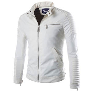 Men's Stylish Winter <b>Stand</b> Collar <b>Motorbike</b> Jacket Custom Made with Unique Design Thin Cow Skin Leather Fashionable - Product Image 4