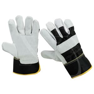 Gants de gréeur canadiens en gros Gants en cuir de vachette fendu du Pakistan Gants de travail à usage quotidien guantes de trabajo de cuero - Product Image 1