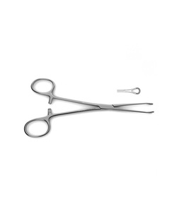 Pinces à tissu en acier inoxydable, ombrés, de meilleure qualité, droit, fabriqué allemand - Product Image 1