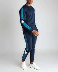 Chándal de entrenamiento para hombre, traje de seguimiento de algodón 100, color negro, último diseño de fábrica de paquistaní - Product Image 3