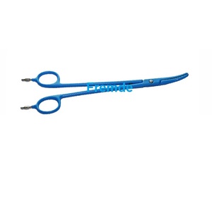 Pinzas de bayoneta bipolares de tipo americano de 21cm, Clip reutilizable antiadherente, cable azul, Material plástico de acero certificado por CE, energía eléctrica - Product Image 6