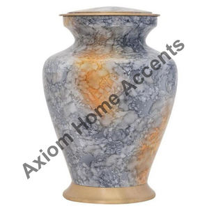 Urna de cremación de Metal con urna de latón para adultos, urna de cremación funeraria para cenizas de personas adultas por acentos Axiom para el hogar - Product Image 2