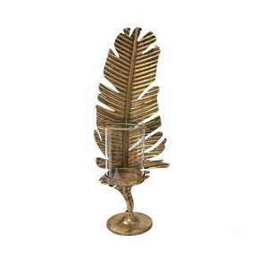Porte-bougie design avec support en laiton et verre de qualité supérieure pour mariage et restaurant - Product Image 6