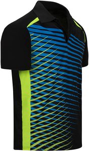 Polo de sublimación de alta calidad, camisa de diseño de uniforme de oficina, 100% poliéster, bajo pedido - Product Image 2