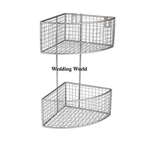 Panier fantaisie en métal de qualité supérieure fait à la main classique et élégant panier décoratif pour la maison couleur blanche panier fantaisie en métal de vente chaude - Product Image 5