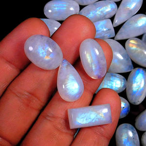 Pierre de lune comptoir cabochon pêche pierre de lune palmier ambre cabochon 6mm pierre de lune lunette manchette lien cabochons pierres précieuses naturelles - Product Image 2