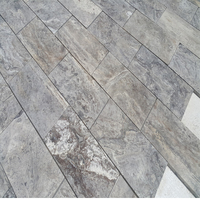 Carreaux de travertin argenté poli de 12 mm, sélection premium, qualité supérieure, vente chaude, pierre naturelle turque, résistants à l'usure