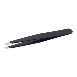 Stainless Steel Material and Eyebrow Use Slanted Tip Tweezers - Product Image 1
