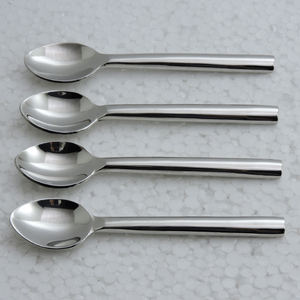 ชุดช้อนชาสแตนเลสทรงด้ามจับซิกแซก4ชิ้นชุดช้อนชาชุดรับประทานน้ำชาทำจากสเตนเลสสตีลคุณภาพสูง - Product Image 6