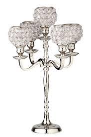 Candelabro de plata con bollo de cristal, hecho en la India - Product Image 4