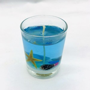 Mini accessoires en verre, forme océan, bougie en cire de soja faite à la main, transparente, gelée, décoration de la maison pour la Saint-Valentin - Product Image 3