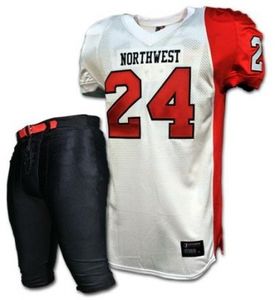 Maillots de football américain d'impression professionnelle d'usine OEM, ensemble de matériel de sport respirant en sergé de grande taille pour vêtements de fitness - Product Image 3