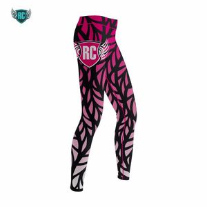 Leggings unisexes de haute qualité 100% polyester Impression numérique personnalisée Confortables Respirants Antibactériens Séchage rapide Grande taille - Product Image 3