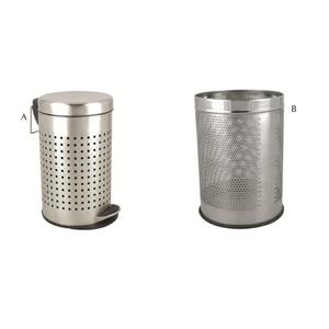 Stainless Steel Rectangular Paddle Dust <b>Bin</b> with Hole Eco-Friendly Medical Storage Bucket - Product Image 4