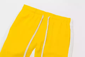 Pantalones de chándal de invierno ajustados unisex logotipo personalizable bordado de talla grande recién llegado de algodón de dos tonos moda informal a prueba de viento - Product Image 3