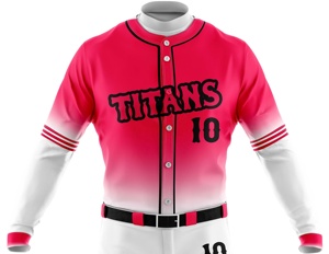 Uniformes de Béisbol Sublimados Personalizados al por Mayor, Transpirables, 100% Poliéster, de Secado Rápido, Antibacterianos, Tallas Grandes, para Hombres Adultos - Product Image 4