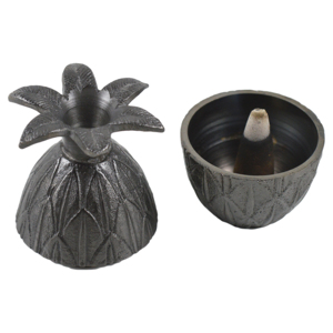 Porte-encens ovale argenté design avec finition brillante pour usage religieux ou décoration intérieure - Product Image 6