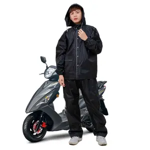 Không thấm nước trùm đầu thời trang màu sắc dành cho người lớn kích thước rainsuit xe đạp Latex mưa phù hợp với