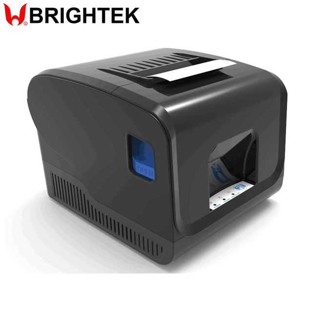80mm Desktop POS Receipt Thermal Printer Auto Cutter with Serial USB LAN Blue Tooth Interface