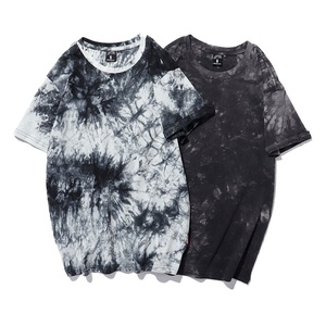 T-shirt Tie Dye pour homme sérigraphie Tie Dye unisexe 100% coton bicolore Tie-Dye T-shirt - Product Image 1