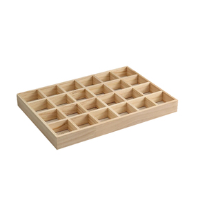 Bijoux <span class=keywords><strong>Vitrine</strong></span> Tiroir De Rangement Plateau De Table En Bois Rangement Diviseur Boîte <span class=keywords><strong>Vitrine</strong></span> Affichage Non Fini En Bois Grille Plateaux - Product Image 4