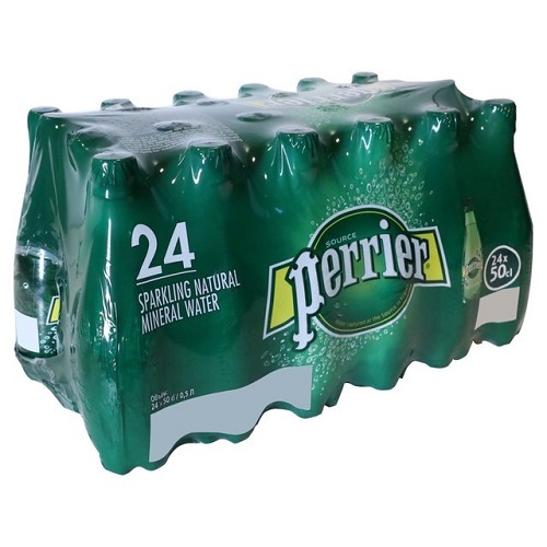 Perrier, сверкающая натуральная минеральная вода, 16,9 унции, 24 бутылки