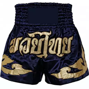 กางเกงขาสั้น MMA แบบสั้นสำหรับผู้ชายและผู้หญิงกางเกงมวยเตะมวยไทยพิมพ์ซับลิเมชันโพลีเอสเตอร์ออกแบบได้ตามต้องการแบบ100% - Product Image 4