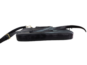 Unisex Stylish Business Luxury Style Genuine Leather <b>Laptop</b> Messenger <b>Bag</b> High Quality Durable PC Material for Office Use - Product Image 4