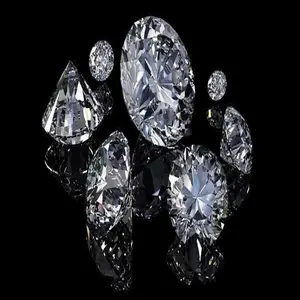 非常に輝く楕円形ダイヤモンドカットDカラークリアホワイト1カラットサイズラボ成長ダイヤモンド