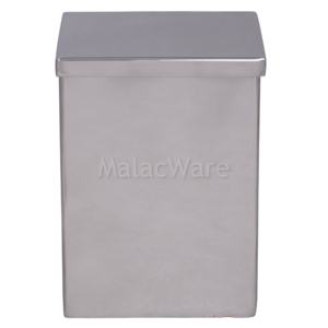 Tarro de vela de Metal rectangular grabado personalizado para decoración del hogar iluminación hecha a mano decoración al por mayor diseñador pequeña cera de soja vacía - Product Image 1