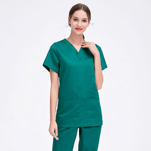 Femmes sur mesure en gros demi manches soins infirmiers gommages ensembles coupe ample à manches courtes uniformes médicaux pour les hôpitaux - Product Image 2